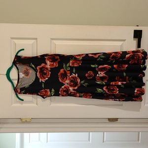 Rose print Nicki dress